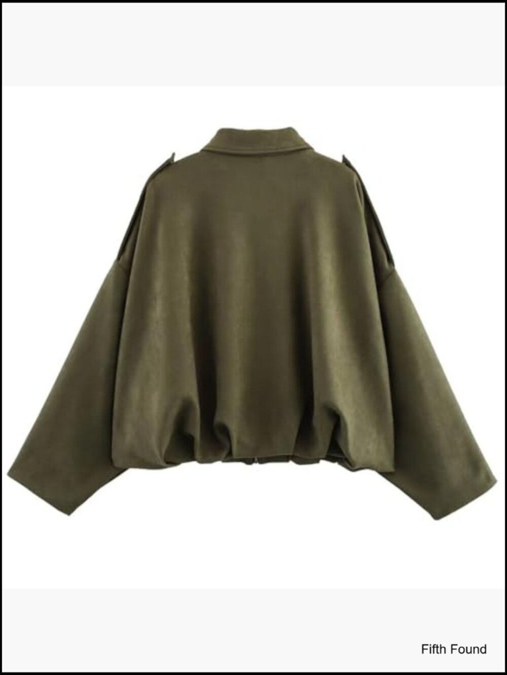 Faux Suede Bomber Jacket Oversized Pilot Coat Lapel Zip Up Streetwear Outerwear - Picture 5 of 7